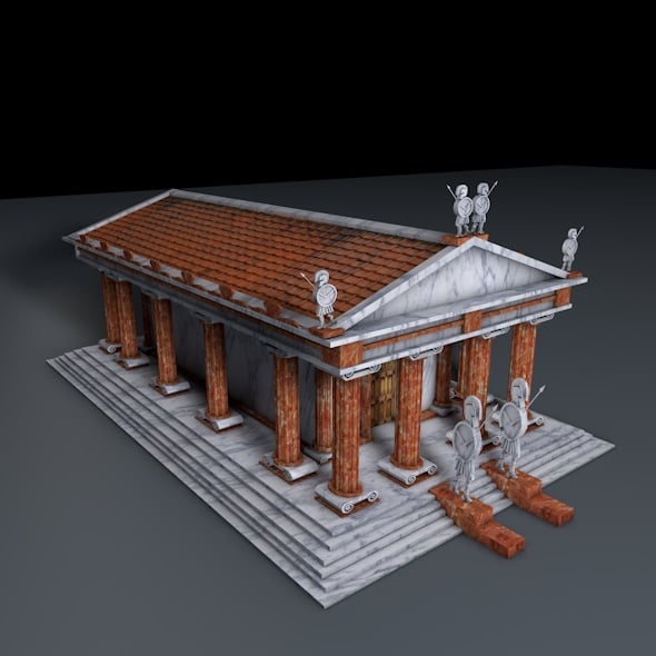 Greek Temple - 3DOcean Item for Sale