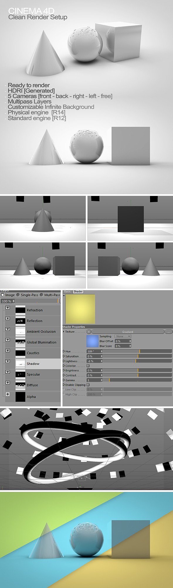 Clean Infinite Studio + HDRI - 3DOcean Item for Sale