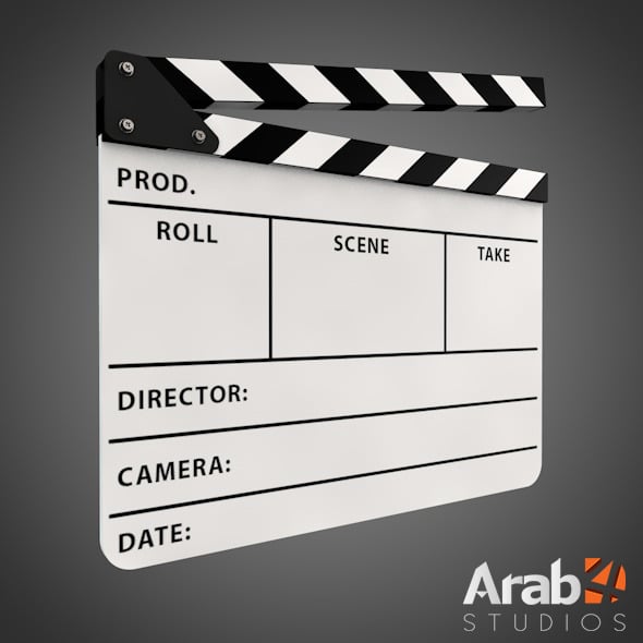 Clapperboard - 3DOcean Item for Sale