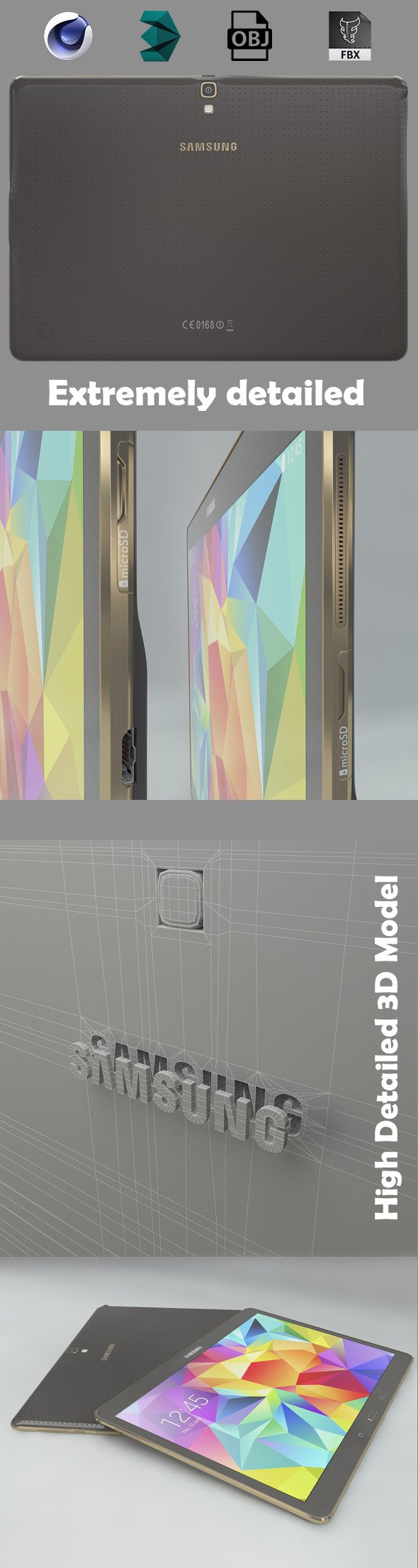 Samsung Tab S - 3DOcean Item for Sale
