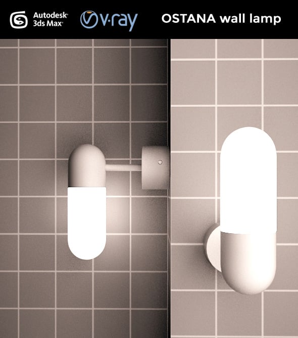 OSTANA wall lamp - 3DOcean Item for Sale