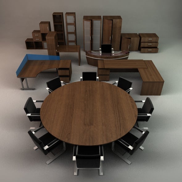 Office Furniture Collection - 3DOcean Item for Sale