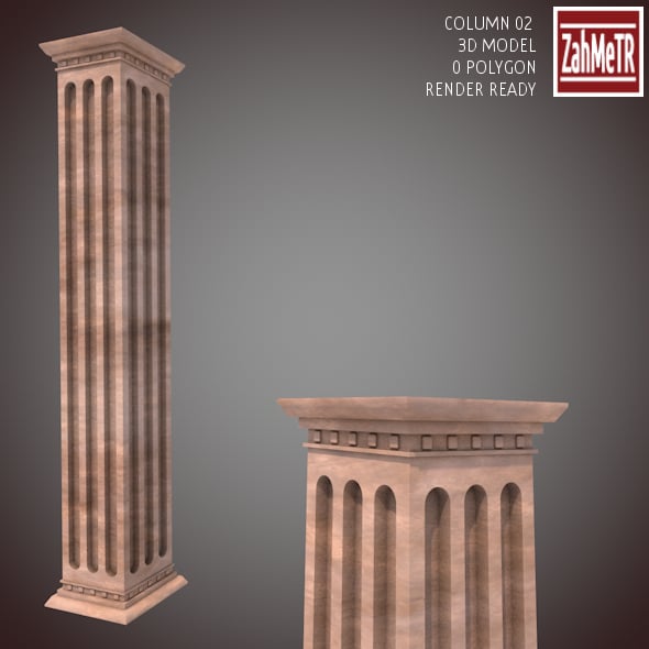 Column 02 (3D Model) - 3DOcean Item for Sale