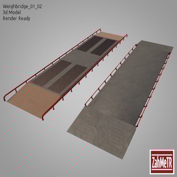 Weighbridge 01/02 (3D Model) - 3DOcean Item for Sale