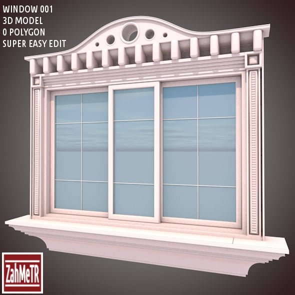 Window 001 (3D Model) - 3DOcean Item for Sale