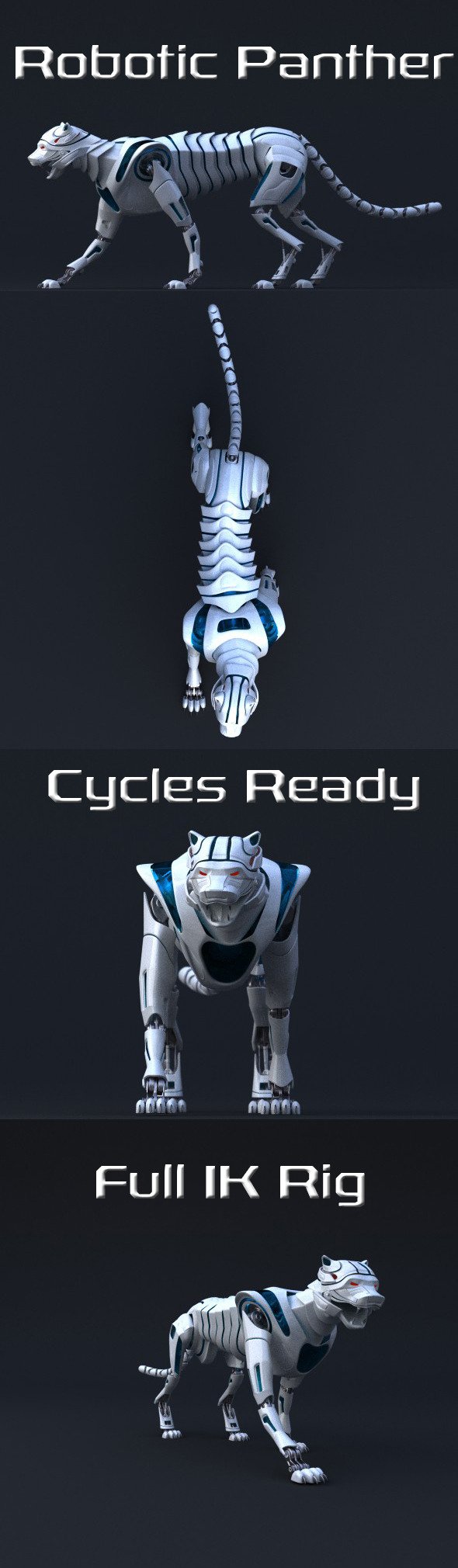 Robotic Panther - 3DOcean Item for Sale