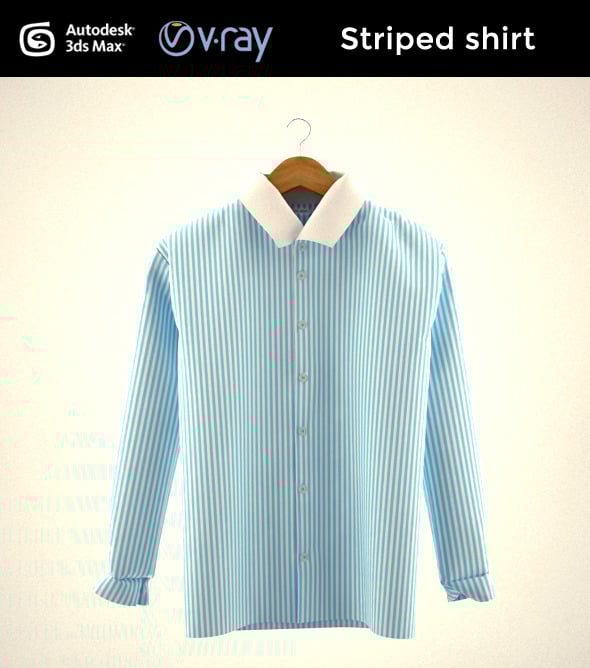 Striped shirt - 3DOcean Item for Sale