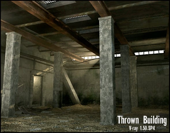 Thrown building - 3DOcean Item for Sale