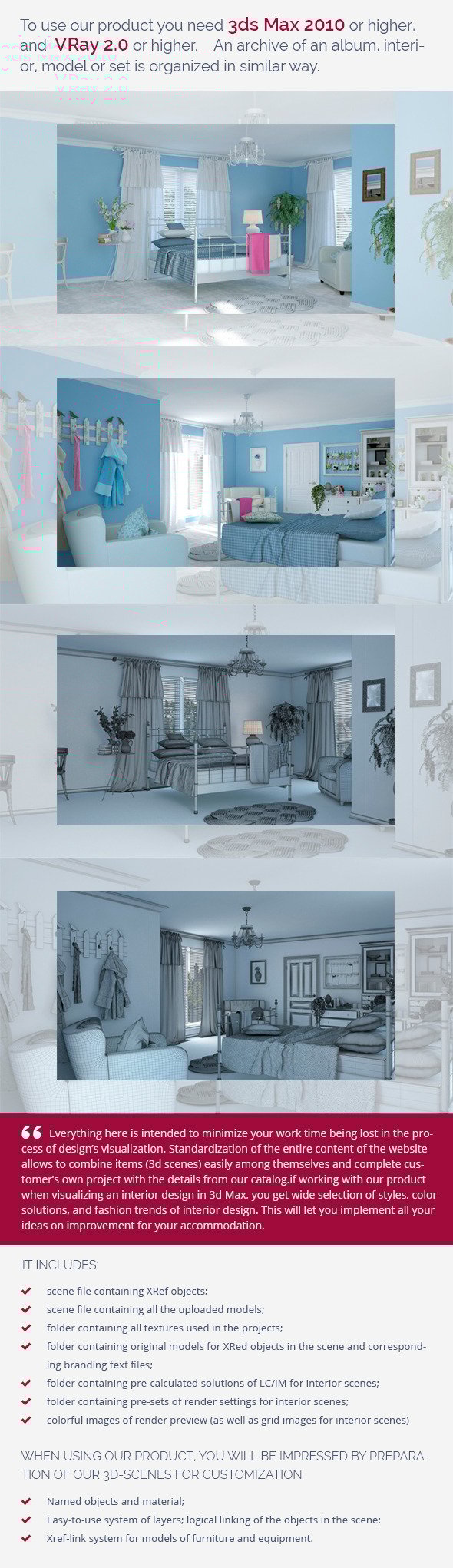 Bedroom 0387 - 3DOcean Item for Sale