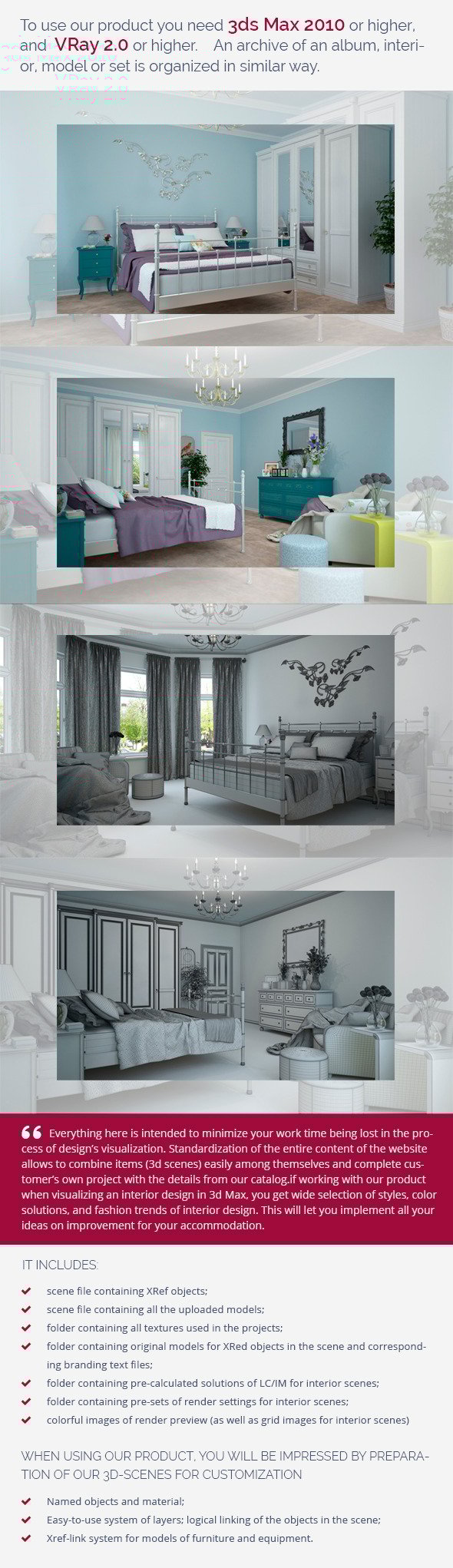 Bedroom 0396 - 3DOcean Item for Sale