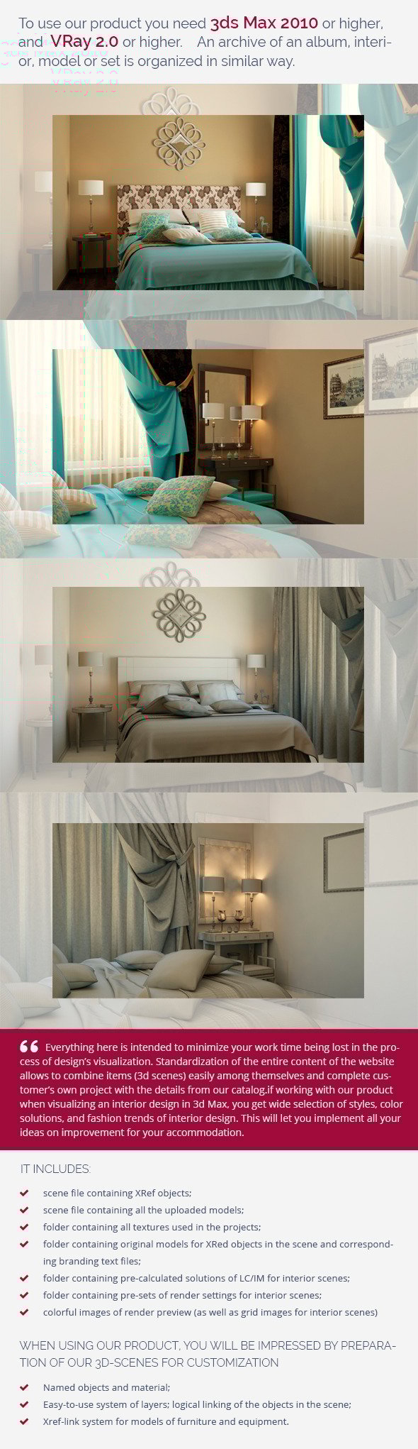 Bedroom 0093 - 3DOcean Item for Sale