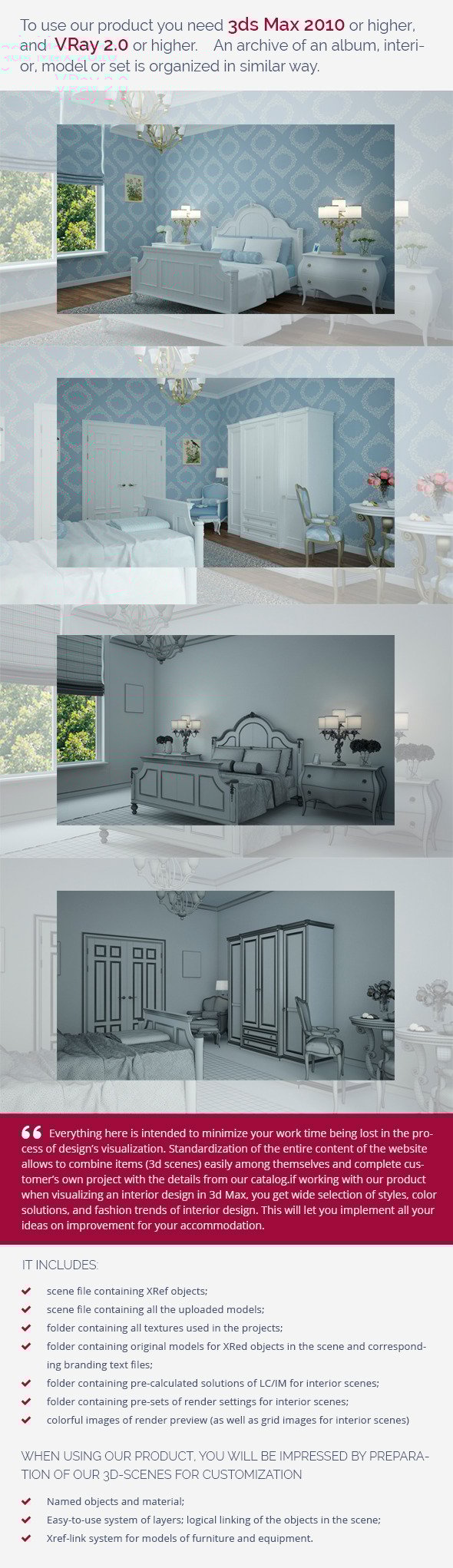 Bedroom 0390 - 3DOcean Item for Sale