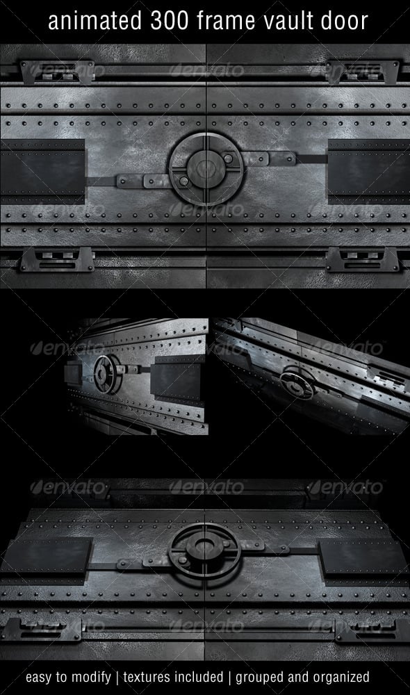 Vault Door 01 - 3DOcean Item for Sale