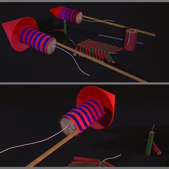 Firework Pack - 3DOcean Item for Sale