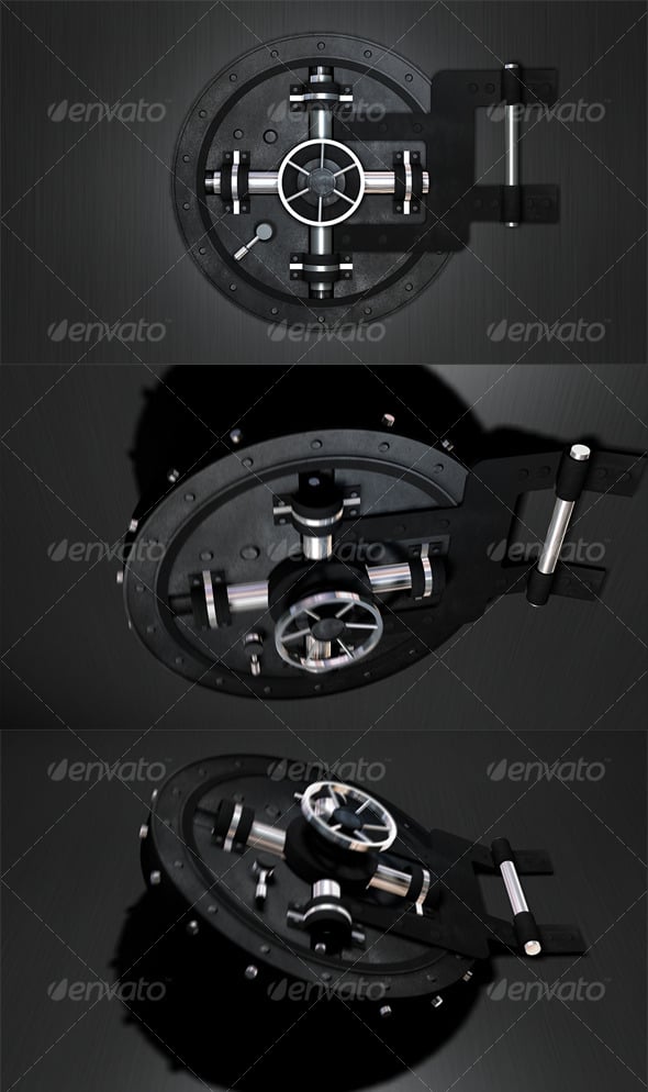 3D Vault Door 03 - 3DOcean Item for Sale