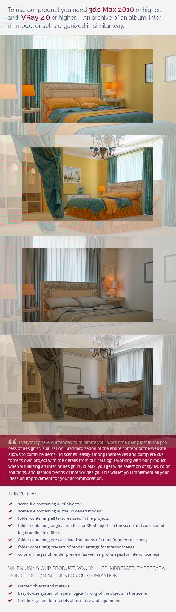 Bedroom 0093 - 3DOcean Item for Sale