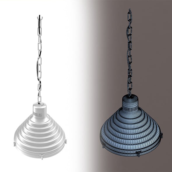 Industrial Lamp - 3DOcean Item for Sale