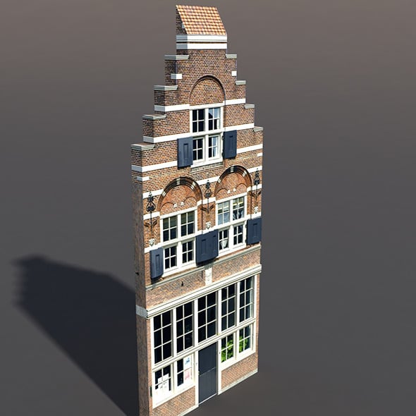 Apartment House #69 Low Poly 3d Model - 3DOcean Item for Sale