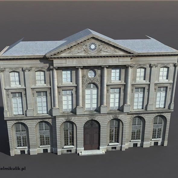 Apartment House #74 Low Poly 3d Model - 3DOcean Item for Sale