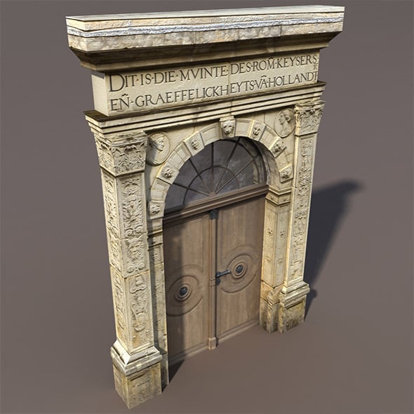 Door Portal Low Poly 3d model - 3DOcean Item for Sale