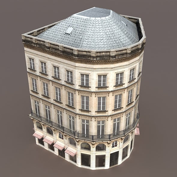Apartment House #108 Low poly 3d Model - 3DOcean Item for Sale