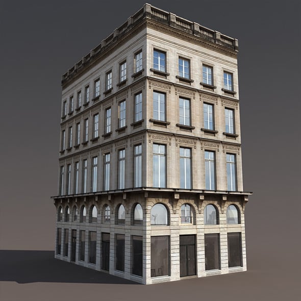 Apartment House #118 Low Poly 3d MOdel - 3DOcean Item for Sale