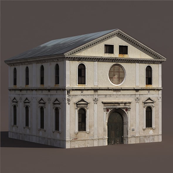 Church Low Poly 3d Model - 3DOcean Item for Sale