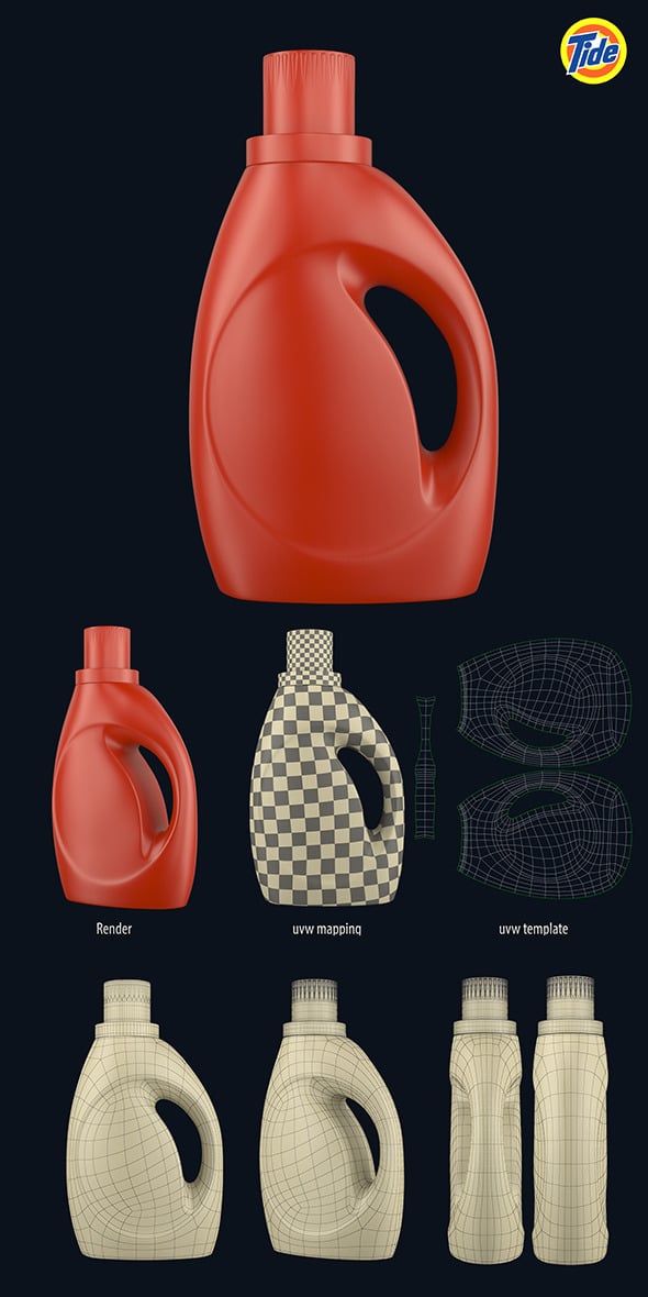 Tide Bottle (2) - 3DOcean Item for Sale