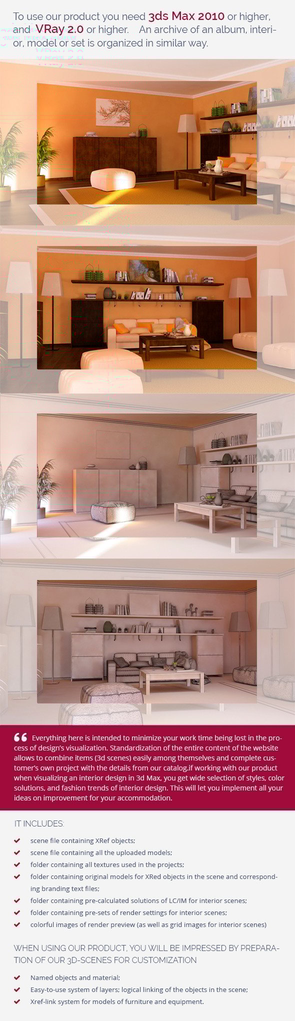 Living Room 0444.2 - 3DOcean Item for Sale