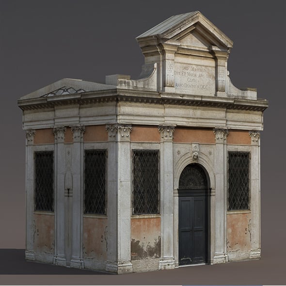 Church Portal Low Poly 3d Model - 3DOcean Item for Sale