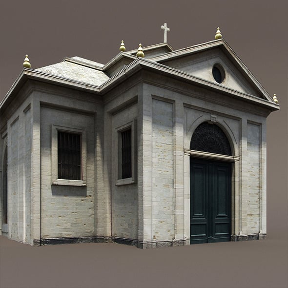 Church Roman #84 Low Poly 3d Model - 3DOcean Item for Sale