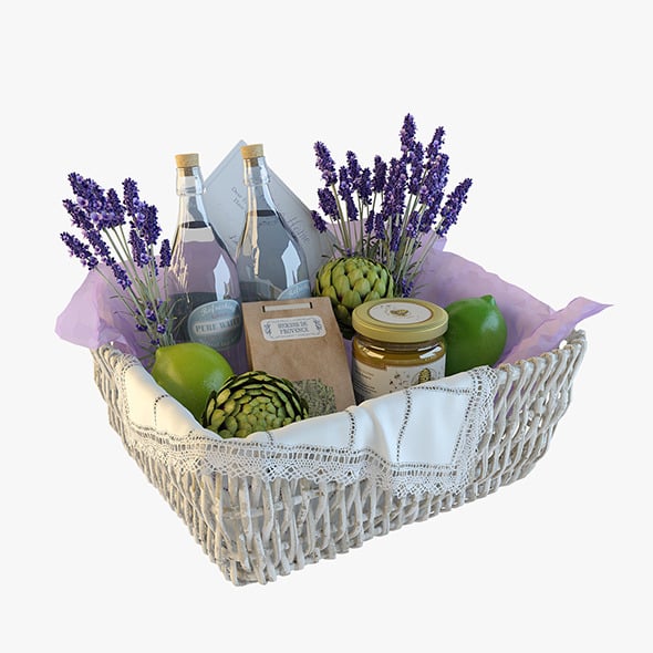 Provence decor basket - 3DOcean Item for Sale