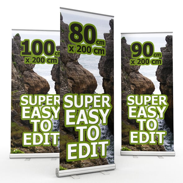 Roll Banner - 3DOcean Item for Sale