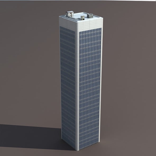Skyscraper #7 Low poly 3d Model - 3DOcean Item for Sale