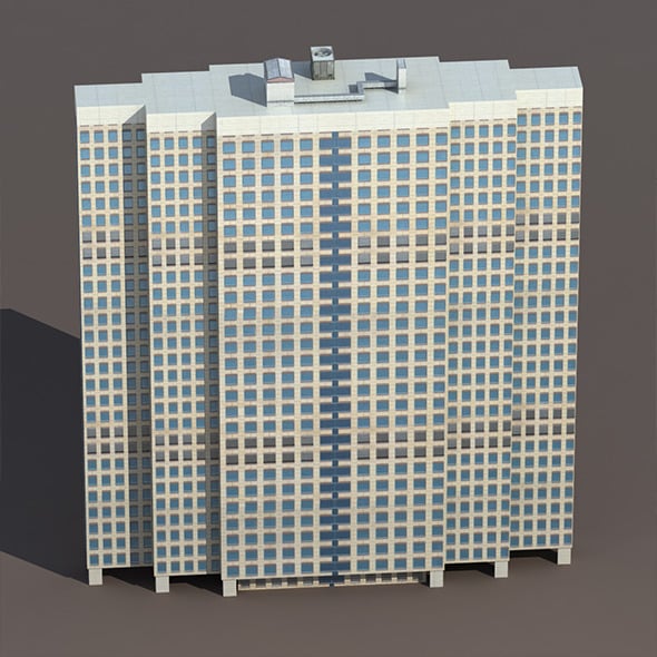 Skyscraper #5 Low Poly 3D Building - 3DOcean Item for Sale