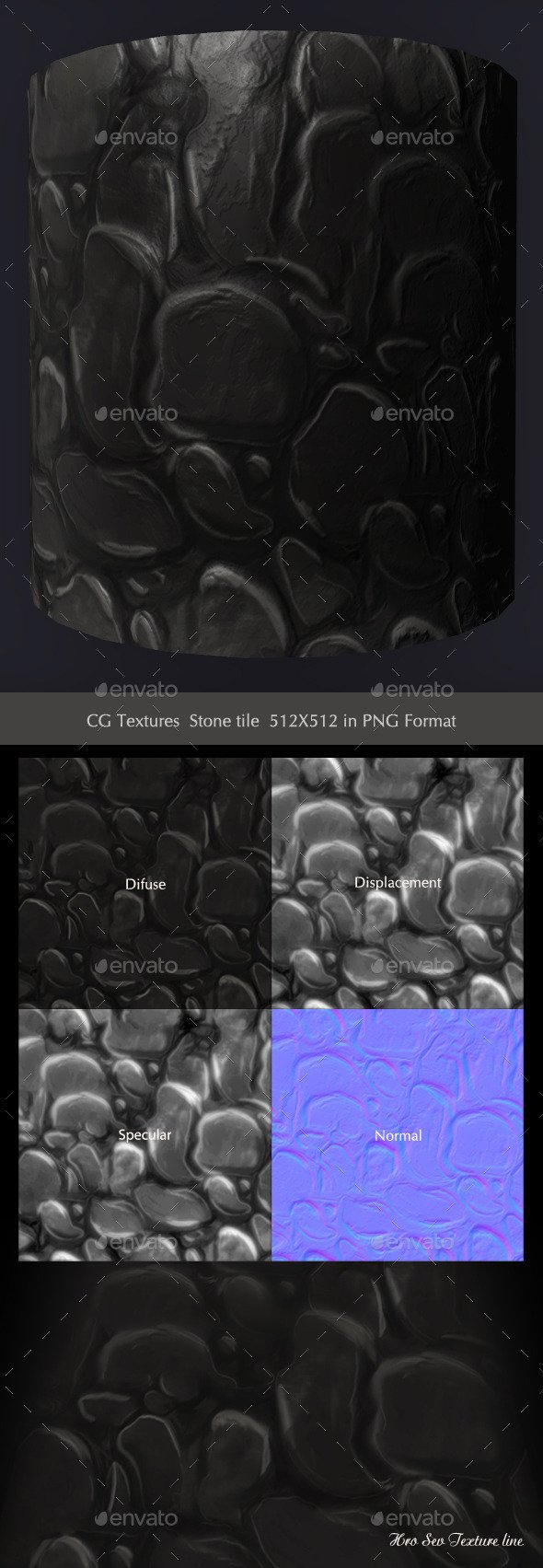 Stone Rock Texture Tile S1 - 3DOcean Item for Sale