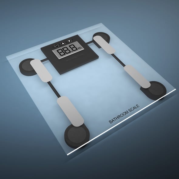 Bathroom weight scale - 3DOcean Item for Sale
