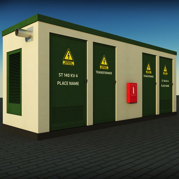 Transformer Station - 3DOcean Item for Sale
