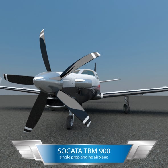Socata TBM 900 aircraft - 3DOcean Item for Sale