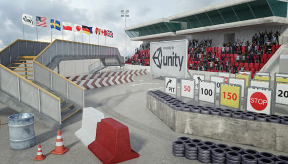 Race Track Construction Kit: Add-on Pack A - 3DOcean Item for Sale