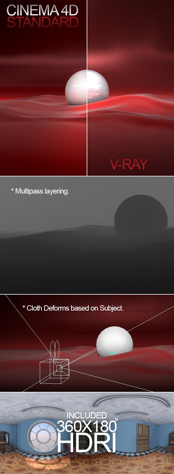 Vray and Standard Render Setups + HDRI - 3DOcean Item for Sale