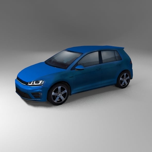 German Hatchback 2015 R line generic - 3DOcean Item for Sale