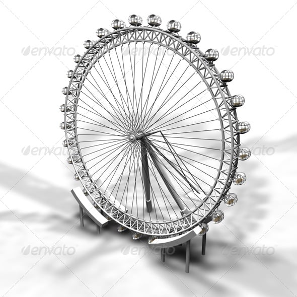 London Eye - 3DOcean Item for Sale