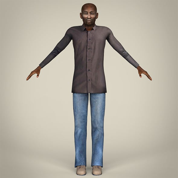 African Man - 3DOcean Item for Sale