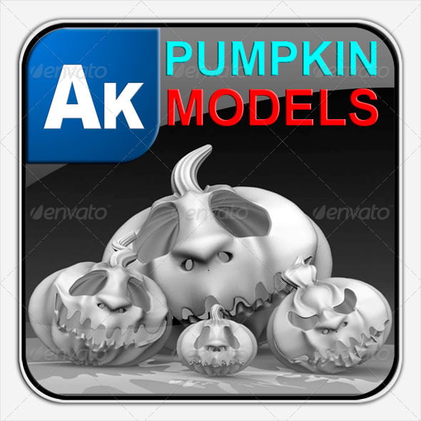 Halloween Pumpkins Models - 3DOcean Item for Sale