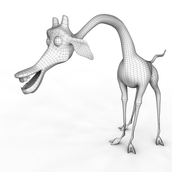Giraffe Melman low poly - 3DOcean Item for Sale