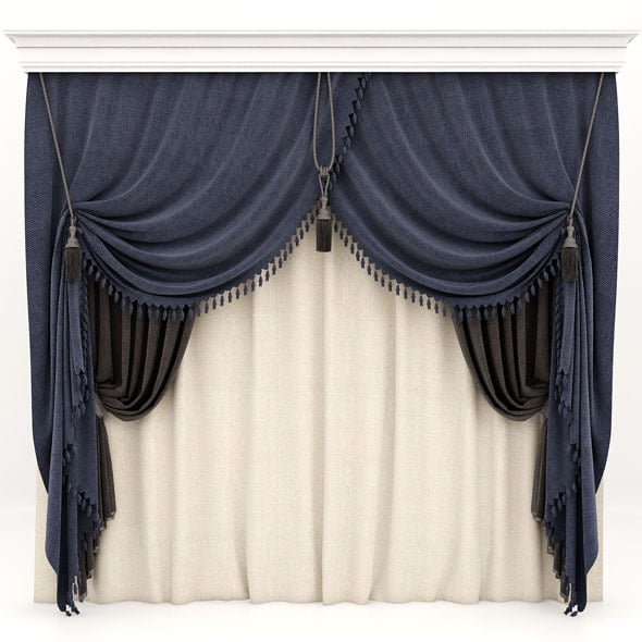 curtains 02 - 3DOcean Item for Sale