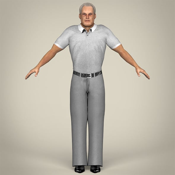 Old Age Man - 3DOcean Item for Sale
