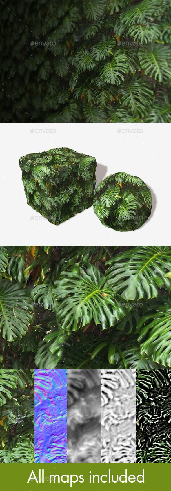 Jungle Background Seamless Texture - 3DOcean Item for Sale