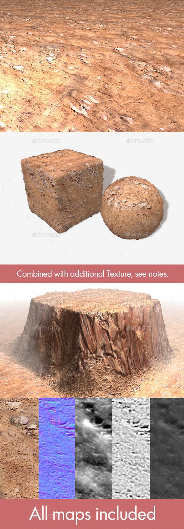 Canyon Floor Seamless Texture - 3DOcean Item for Sale